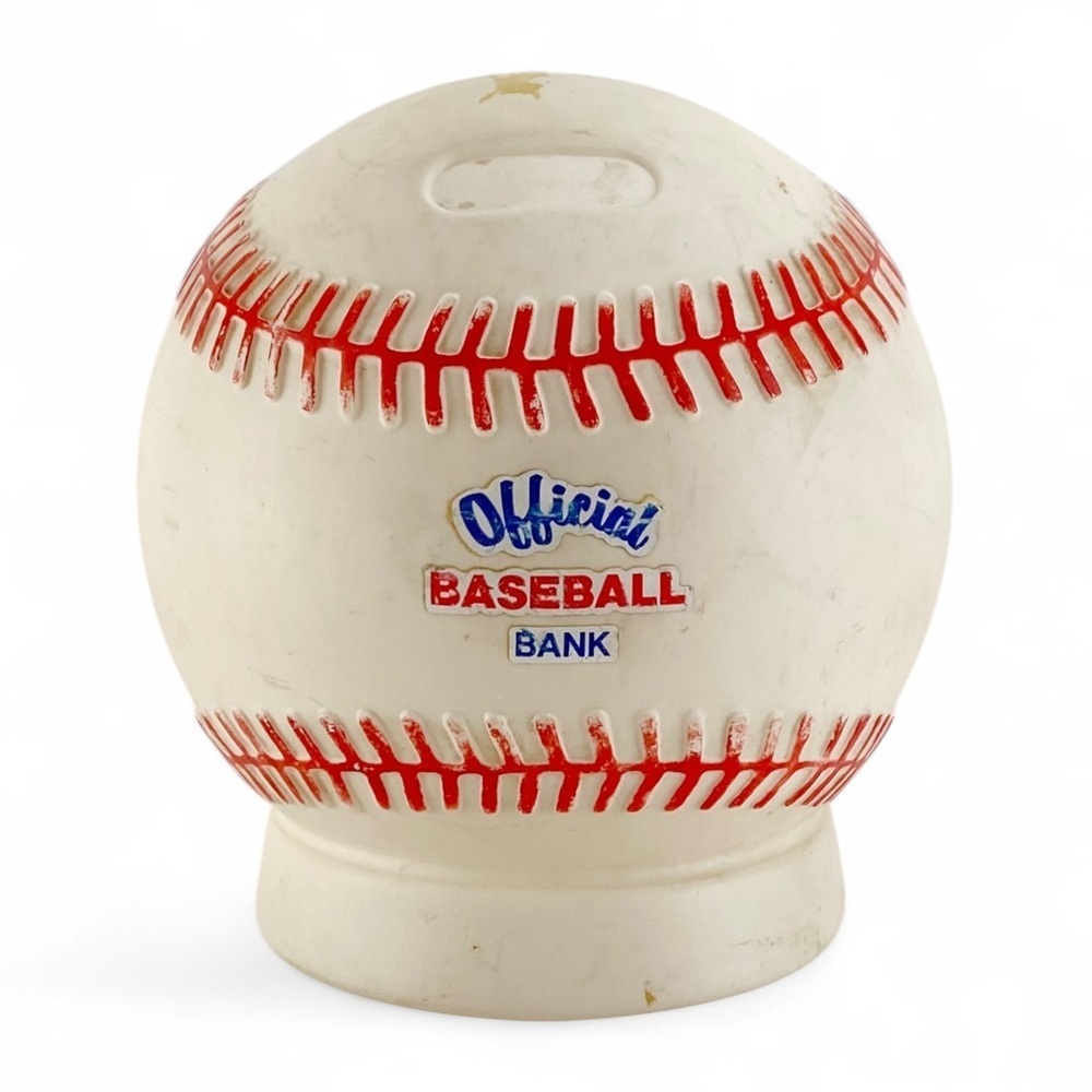 Little Tikes Official Baseball Coin Holder Change Saver Bank Sports Vintage 80s​